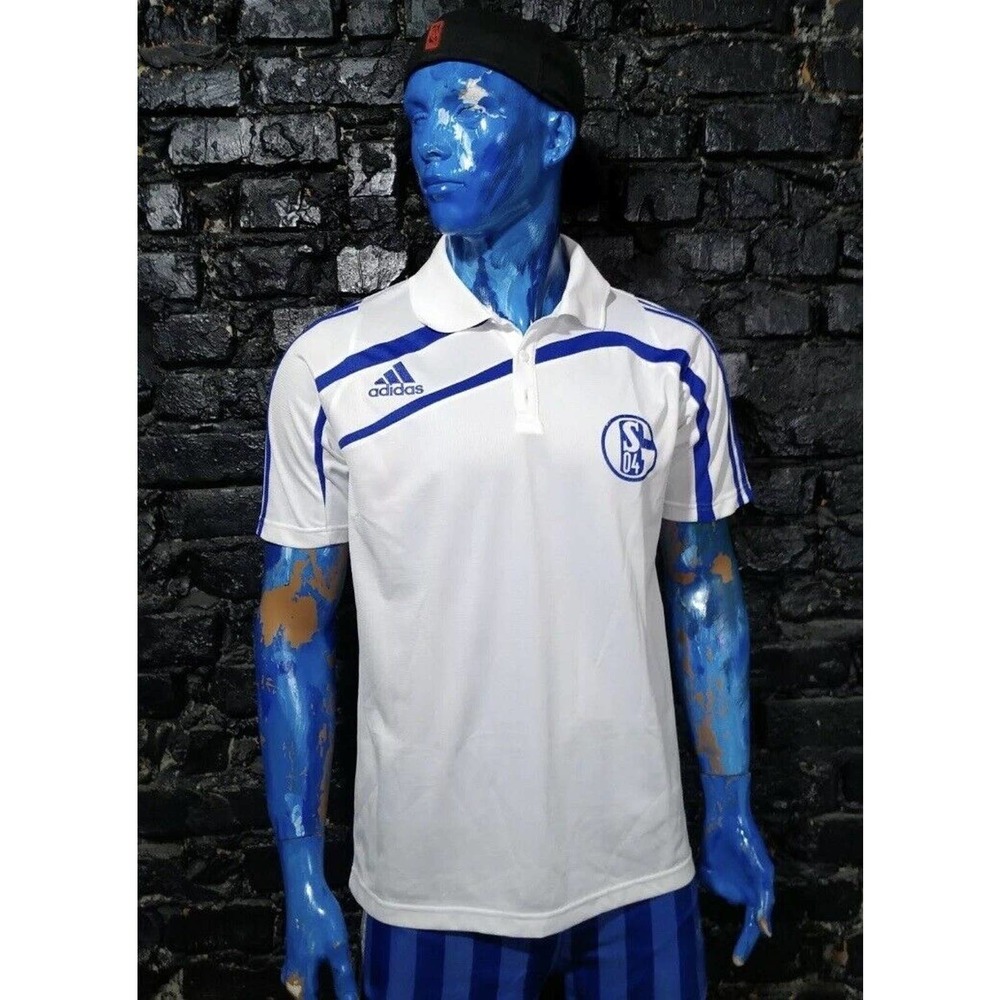 Schalke 04 Training Jersey Football Shirt Adidas P97760 Trikot Mens Size L